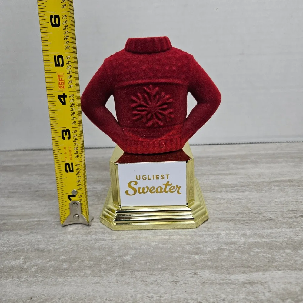 Ugliest Sweater Award Trophy Funny Christmas‎ Party Gag Gift